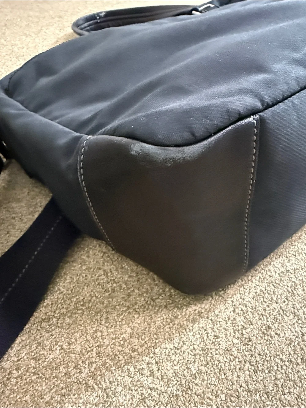 COACH Black Nylon Classic Commuter Messenger Bag Laptop Briefcase Travel